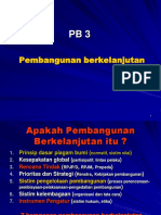 PB 3. Pembangunan Berkelanjutan