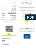 EU Digital COVID Certificate EU Digitalna COVID Potvrda: Surname(s) and Forename(s)