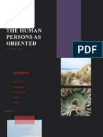 The Human Persons As Oriented Towards Their Impending Death