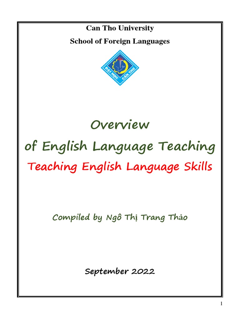 English Language Teaching Overview | PDF | Teaching Method | English As ...