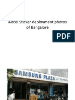 Aircel Sticker Deployment Photos of Bangalore
