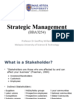 Strategic Management BBA3254 0 Lecture 8 Stakeholders 1