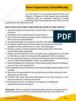 13 Steps To Do Team Appraisals Scientifically