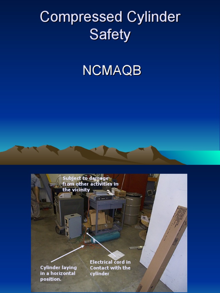 Compressed Cylinder Safety Download Free Pdf Manufactured Goods