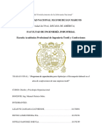 Programa de Capacitación Optimizar El Desempeño Laboral en El Área de Confecciones de Una Empresa Textil