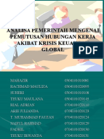 Pemutusan Hubungan Kerja Akibat Krisis Keuangan Global