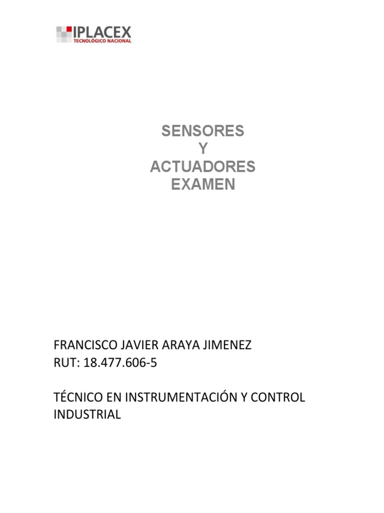 Examen final de sensores y actuadores pdf