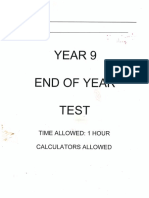 Y9 End of Year 2017 (Calc) MS