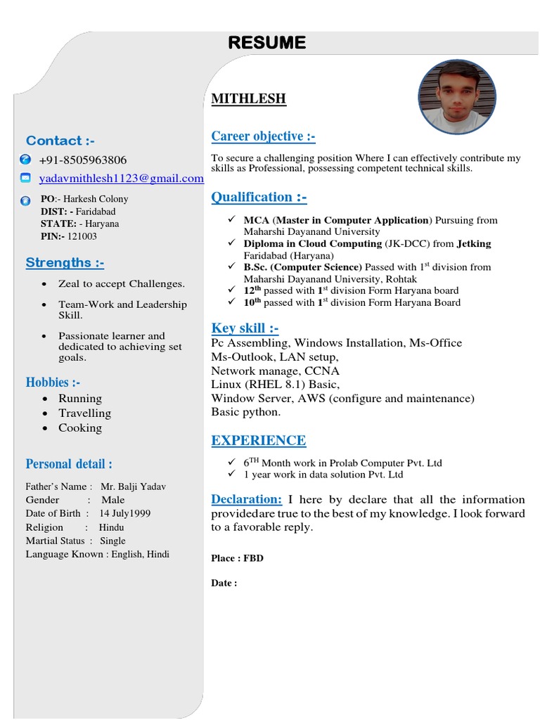 mithilesh_resume | PDF