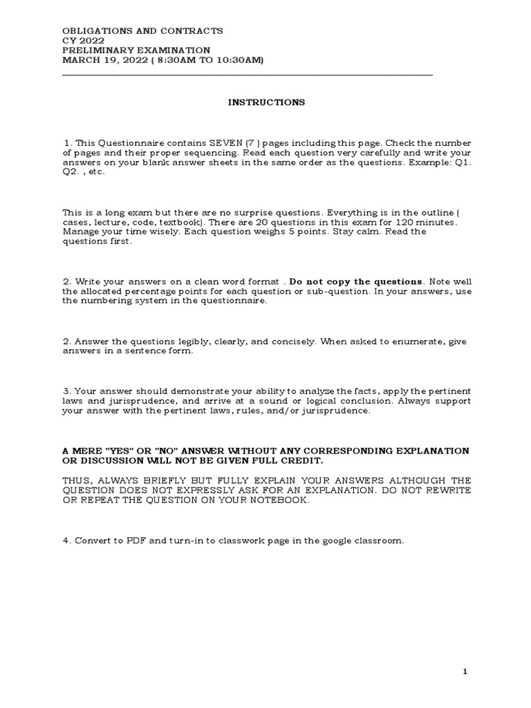 OBLIGATIONS AND CONTRACTS PDF Laches (Equity) Statute Of Limitations