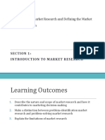 Introduction To Market Research