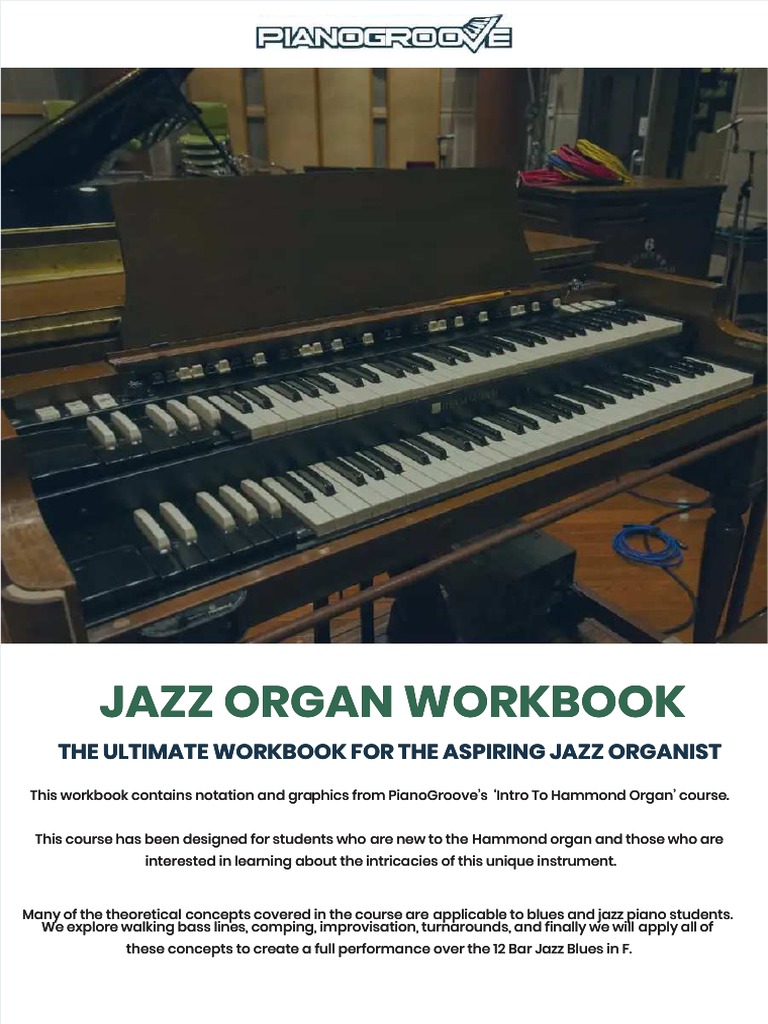 Jazz Organ Workbook | PDF