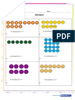 Division Illustrated With Dots Worksheet