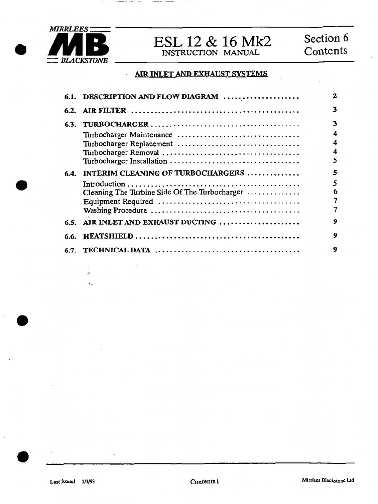 6Air Inlet & Exhaust System PDF Turbocharger Energy Technology