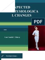 EXPECTED PHYSIOLOGICAL CHANGES