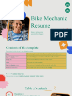 Bike Mechanic Resume by Slidesgo
