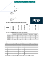 Honors Statistics