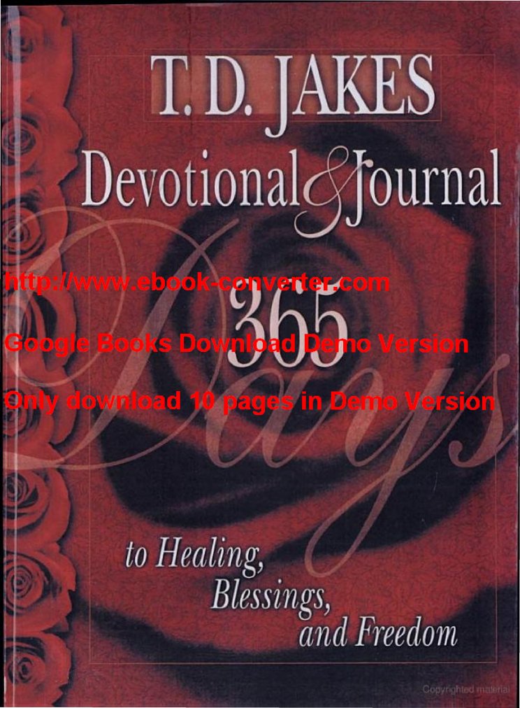 T.D. Jakes Devotional & Journal by T. D. Jakes PDF Business