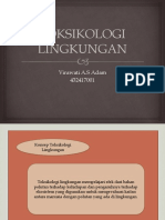 TOKSIKOLOGI LINGKUNGAN SECARA SINGKAT