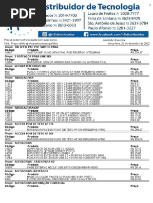 Preços de Produtos Intelbras 2022 | PDF | HDMI | Bens manufaturados