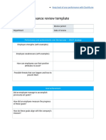 Annual Performance Review Template (Go To File and Make A Copy To Edit Template)