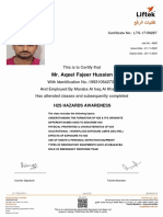 H2S Hazards Awareness Certificate