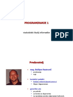 00 Pro1 Inf1 Inf2 Resinovic Predstavitev Programiranje1
