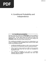 4 Conditional Probability and Independence-Std