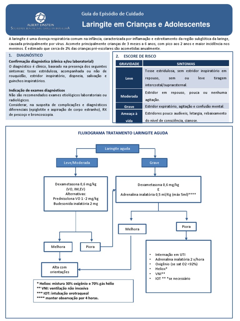 Tratamento da Laringite Infantil | PDF | Doenças respiratórias ...