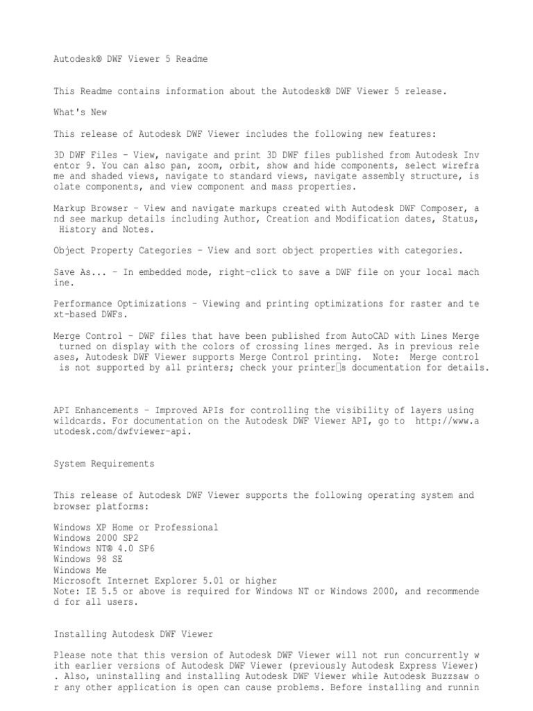 Readme | PDF | Autodesk | Microsoft Software