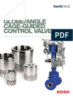 KOSO Kent Introl GlobeAngle Cage Guided Control Valves 3