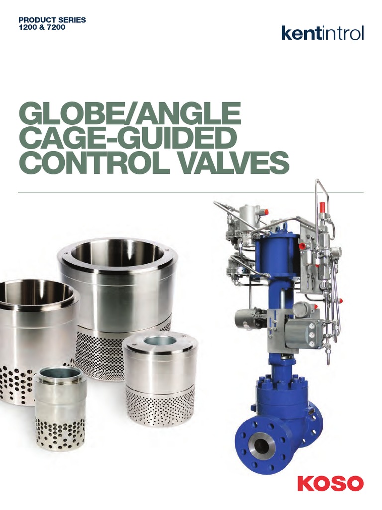 KOSO Kent Introl GlobeAngle Cage Guided Control Valves 3 PDF Valve