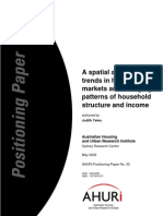 AHURI Positioning Paper No30 a Spatial Analysis of Trends in Housing Markets and Changing Patterns of Household