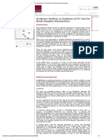 Anderson-Darling - A Gof Test For Small Samples Assumptions