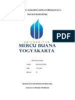 Aplikasi Data Mahasiswa Dengan Program Java Dan Database Mysqlebookrepomercubuana Yogyaacidftitugasdoc2015115122028