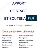 Le Rapport Et La Soutenance de Stage