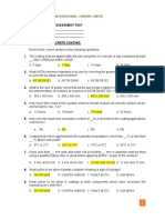 Civil QC Assessment Test Questioner (Protective Concrete Coating)