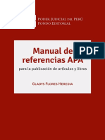 Manual de Referencias APA para La Publicación de Artículos y Libros