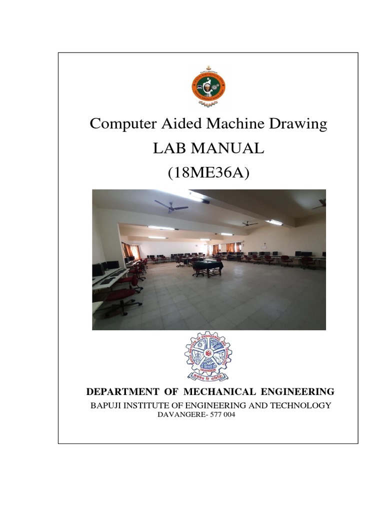 Computer Aided Machine Drawing Manual | PDF | Screw | Mechanical ...