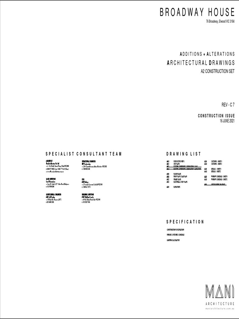 House Architectural Drawings | PDF | Queensland Heritage Register ...