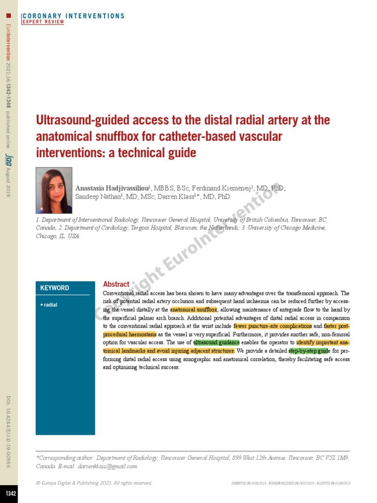 ultrasound-guided-access-of-the-distal-radial-artery-at-the-anatomical