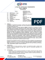 SILABO MECANICA DE SUELOS  I - 2022 -III