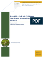 Use of Rice Hull Ash (RHA) As A Sustainable Source of Constructio