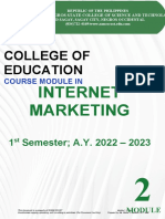 Internet Marketting - MODULE 2