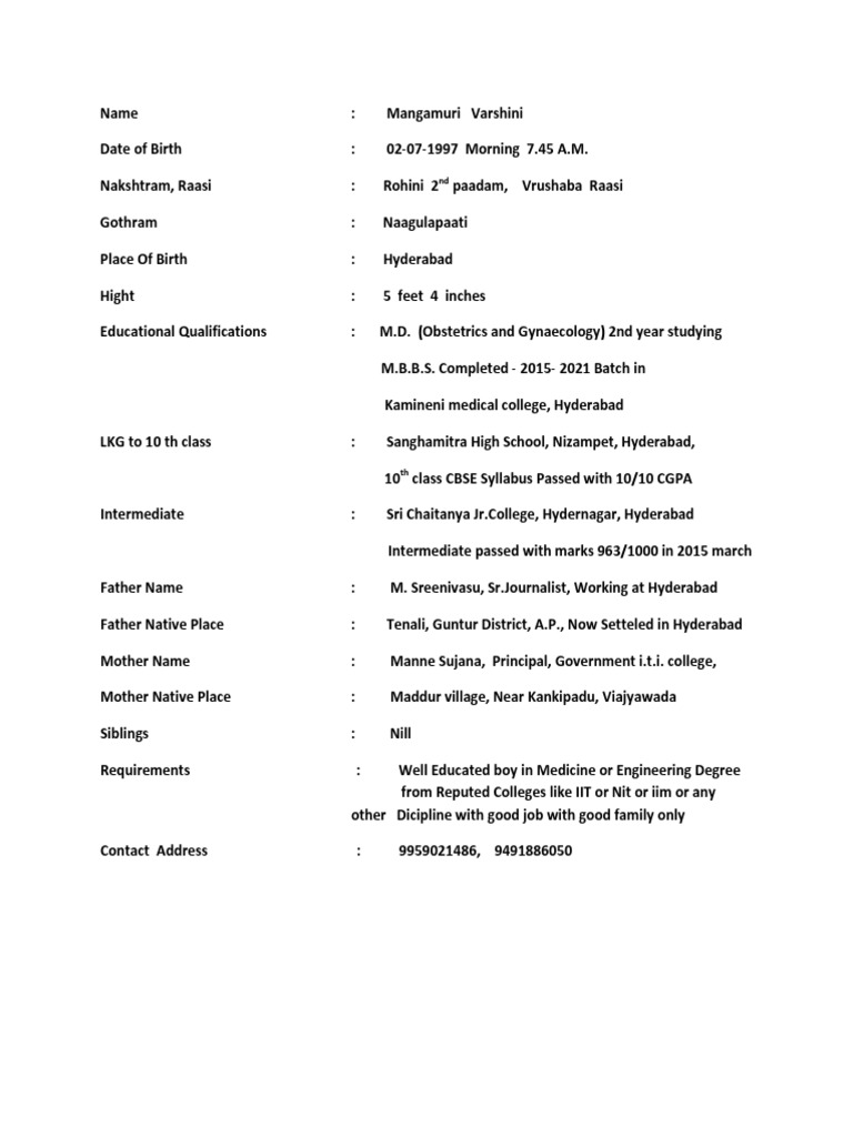 M Varshini MD | PDF
