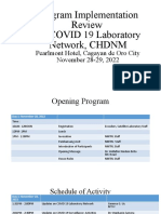 COVID-19 Lab Network Program Review