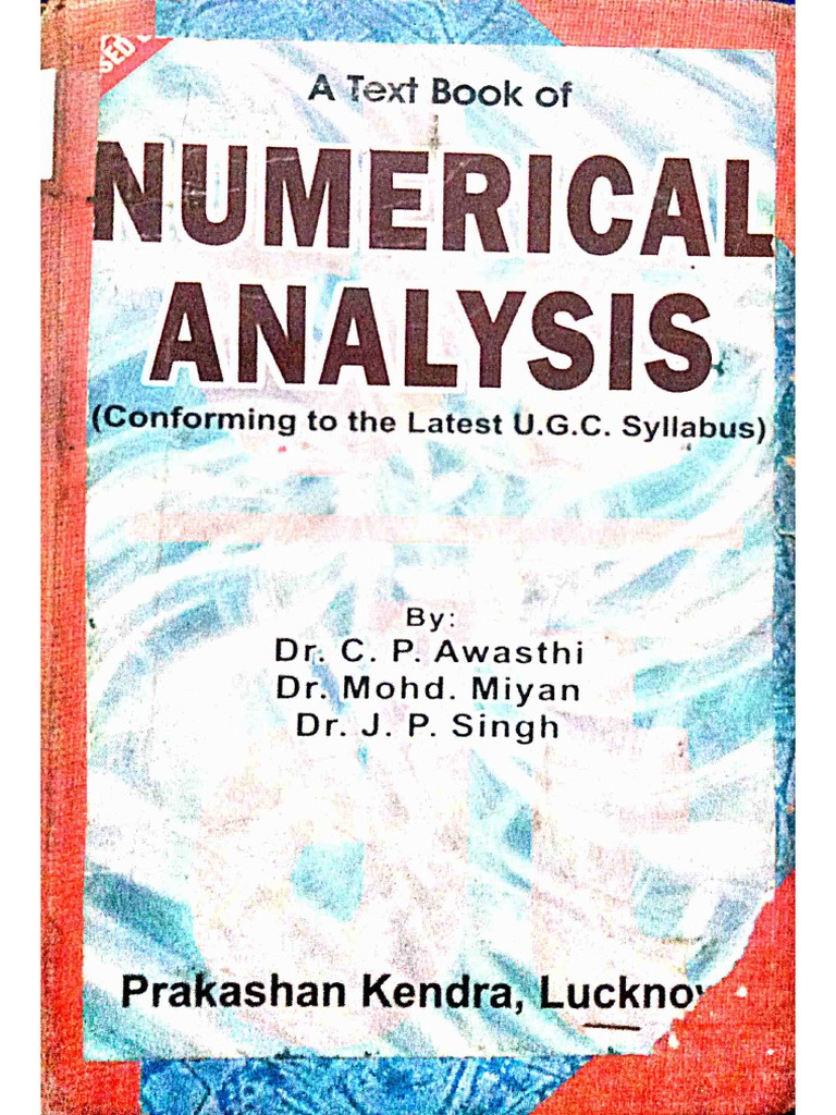 A Text Book of Numerical Analysis PDF