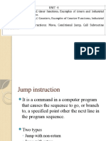 Data Handling Instructions - Jump
