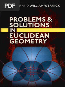 Problems and Solutions in Euclidean Geometry