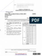 2013 SPM Maths K2